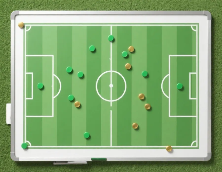 强队对比：战术板示意